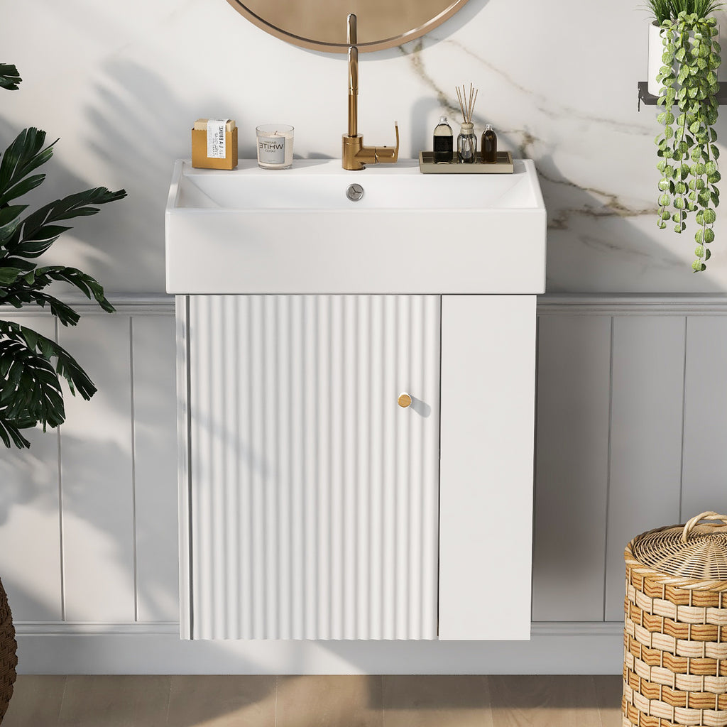 Modern Floating Bathroom Vanity Set