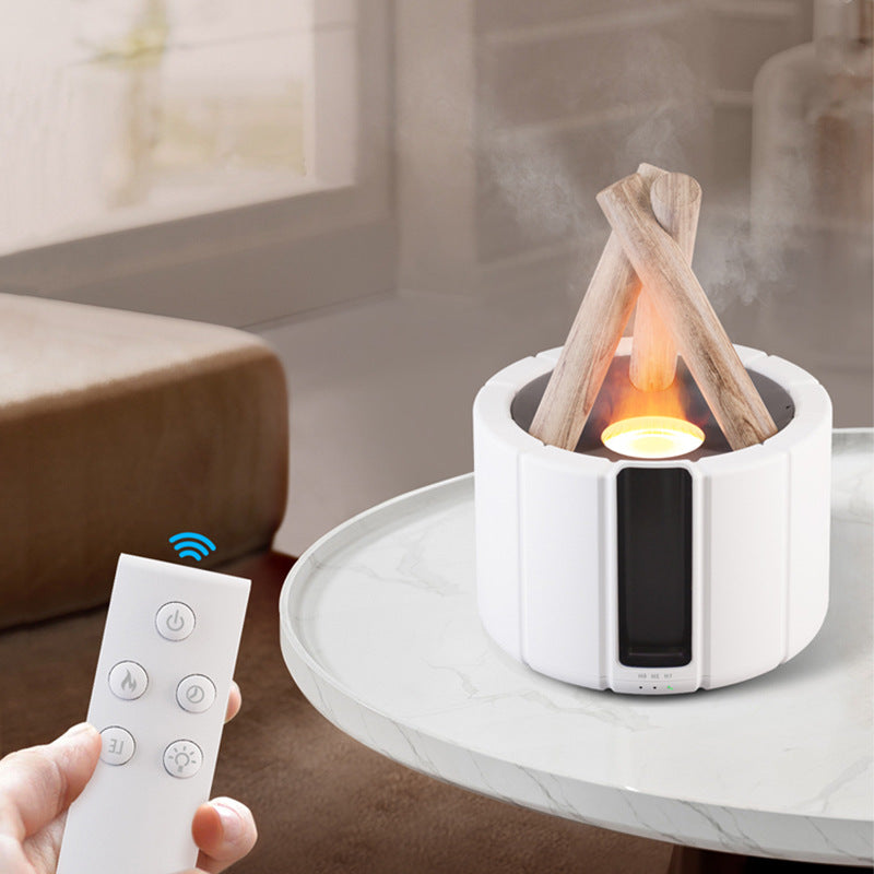Flame Effect Aroma Diffuser – LED Humidifier for Home & Office