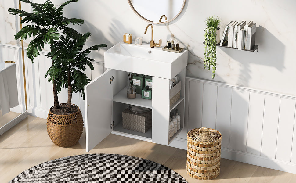 Modern Floating Bathroom Vanity Set
