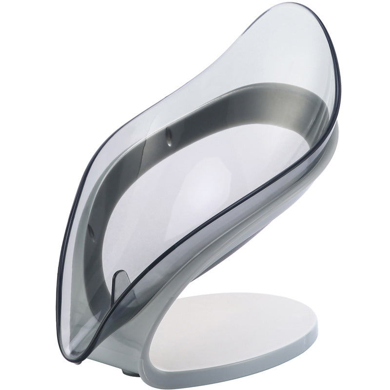 Leaf Shape Self-Draining Soap Holder – Non-Slip Bathroom & Kitchen Soap Tray