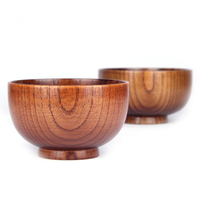 Japanese Style Wooden Bowl Set