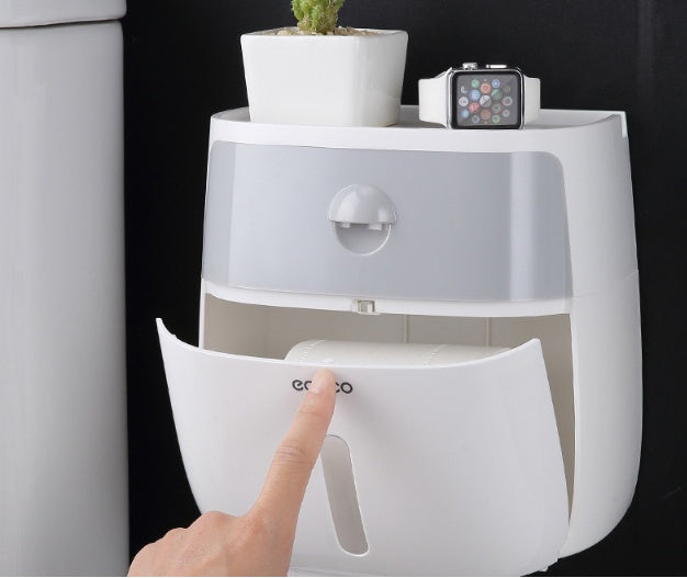 Drill-Free Bathroom Storage Rack