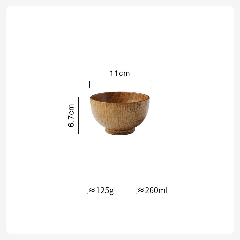 Japanese Style Wooden Bowl Set