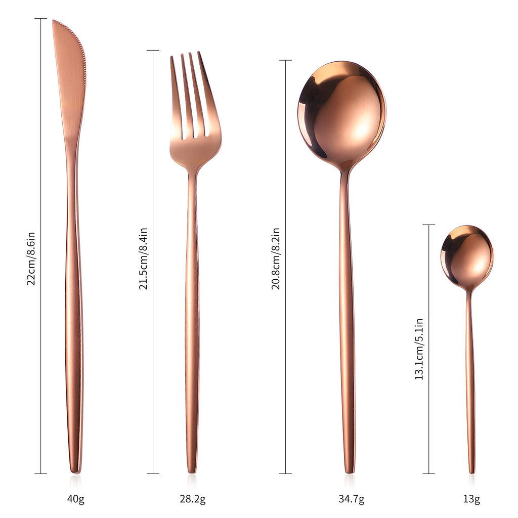 36-Piece Luxury Cutlery Set with Wooden Gift Box