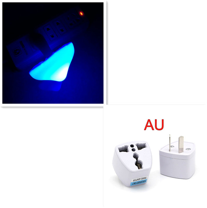 LED Mushroom Night Light – Auto Sensor Plug-in Wall Lamp for Bedroom & Hallway