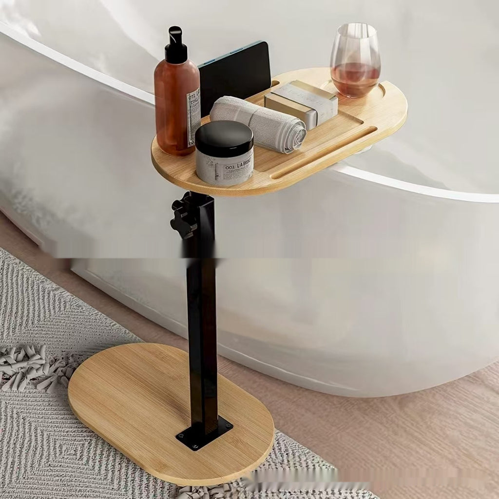 Bamboo Bathroom Shelf Bathtub Storage Rack