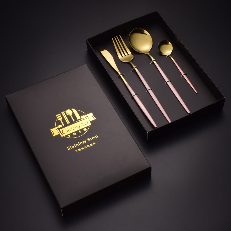 Minimalist Stainless Steel Tableware