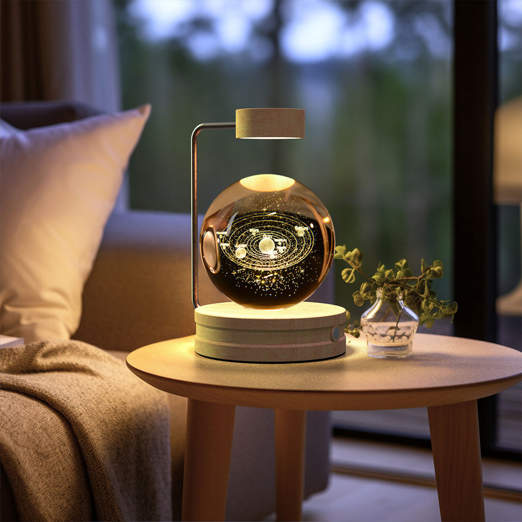 Crystal Ball Dinosaur Night Light Cosmic LED Bedside Lamp