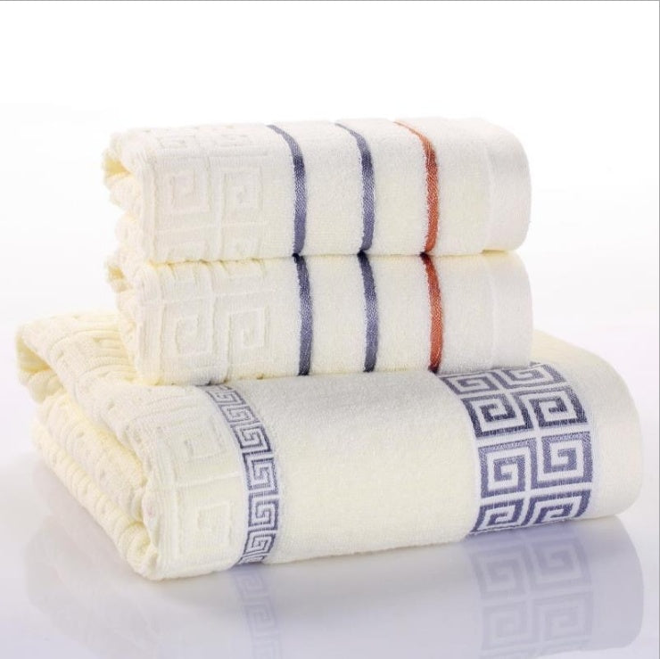Soft Cotton 3-Piece Towel Set