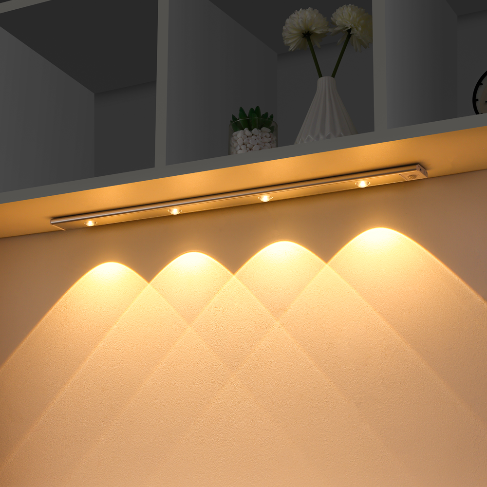 Wireless Motion Sensor LED Cabinet Light – Rechargeable USB Under-Cabinet Lighting