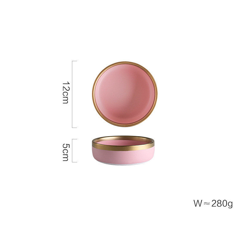 Minimalist Pink Ceramic Tableware