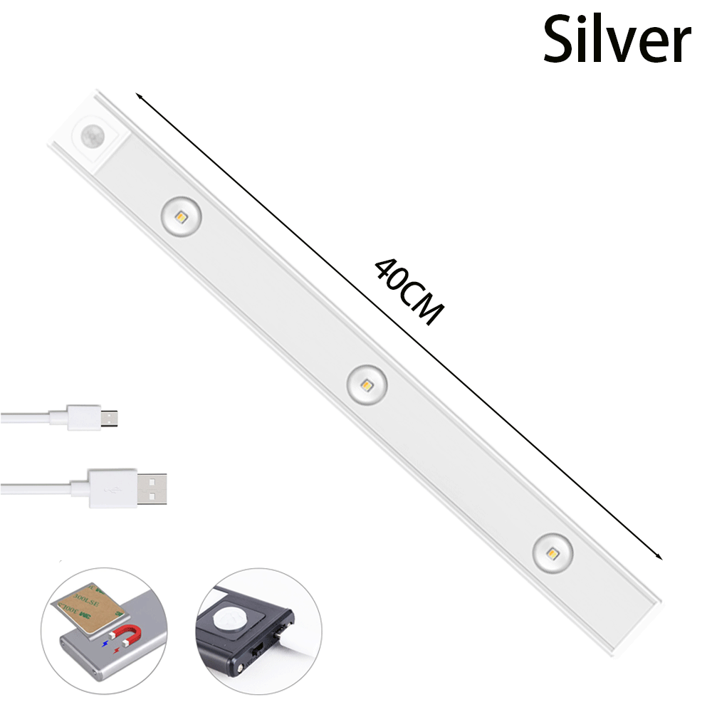 Wireless Motion Sensor LED Cabinet Light – Rechargeable USB Under-Cabinet Lighting