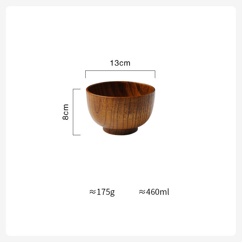 Japanese Style Wooden Bowl Set