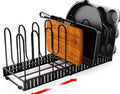 8-Tier Kitchen Storage Rack – Over-Sink Dish Drying & Organizer Shelf (Black)