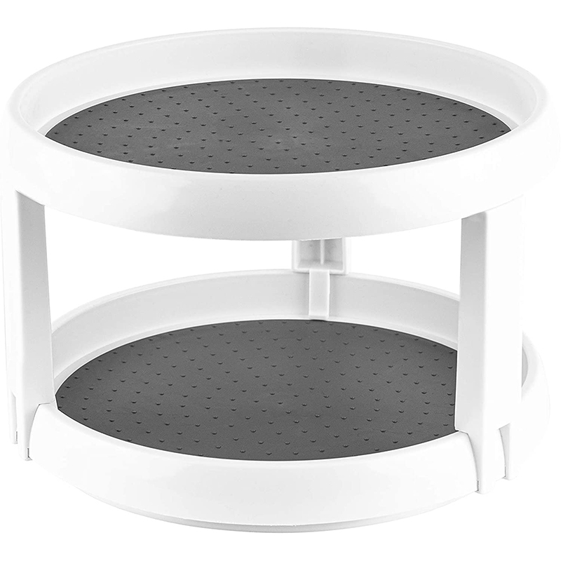 Multi-Level Rotating Storage Rack – Kitchen & Bathroom Organizer