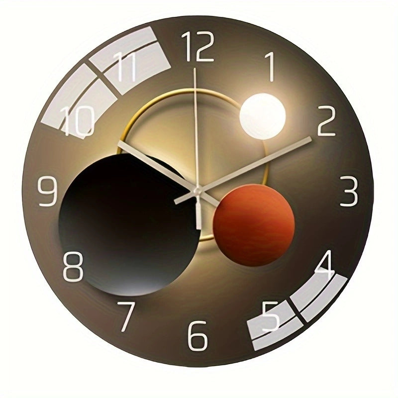 Modern Tempered Glass Wall Clock