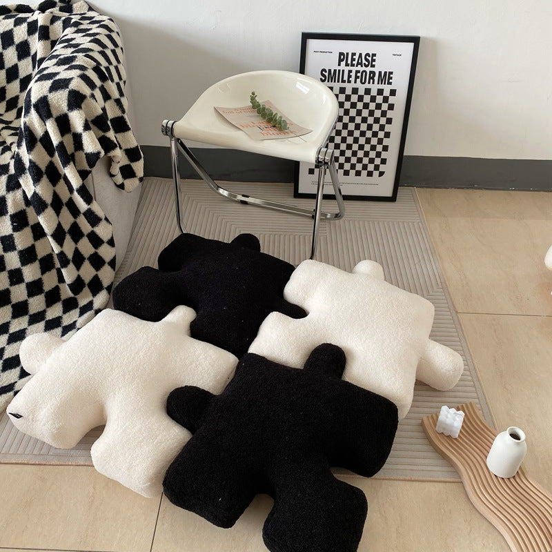 reative Puzzle Shape Throw Pillow Cushion