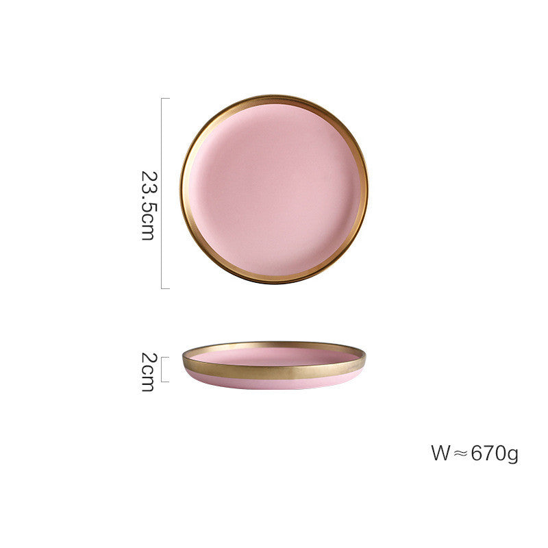 Minimalist Pink Ceramic Tableware
