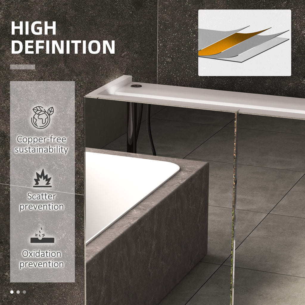 Bathroom Mirror Cabinet with Light, Bathroom Storage Cupboard with USB Charge, Adjustable Shelf, 35.5"W x 25.5"H, White