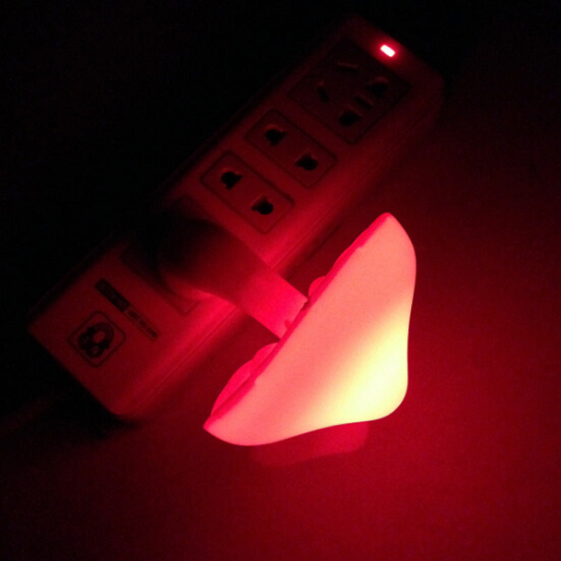 LED Mushroom Night Light – Auto Sensor Plug-in Wall Lamp for Bedroom & Hallway