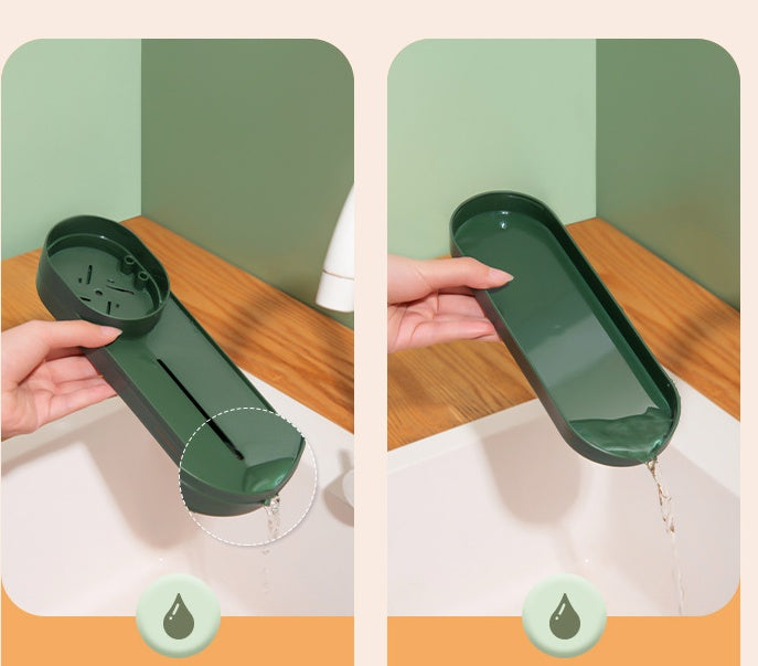 Kitchen Sink Storage Rack Sponge & Soap Drain Holder