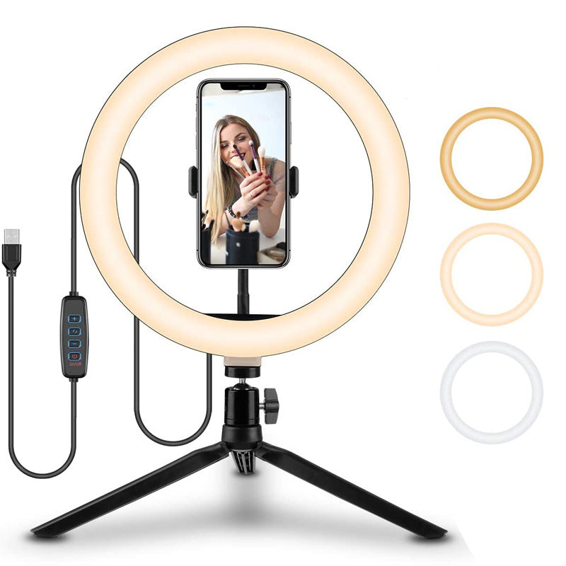 LED Selfie Ring Light – Portable Clip-On Beauty Light