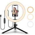 LED Selfie Ring Light – Portable Clip-On Beauty Light