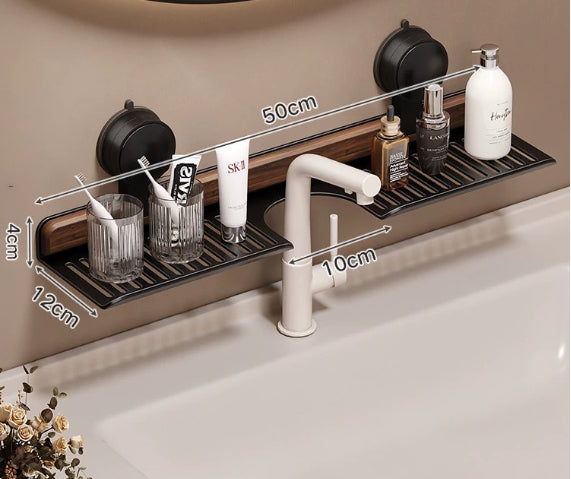 Drill-Free Wall-Mounted Bathroom Rack