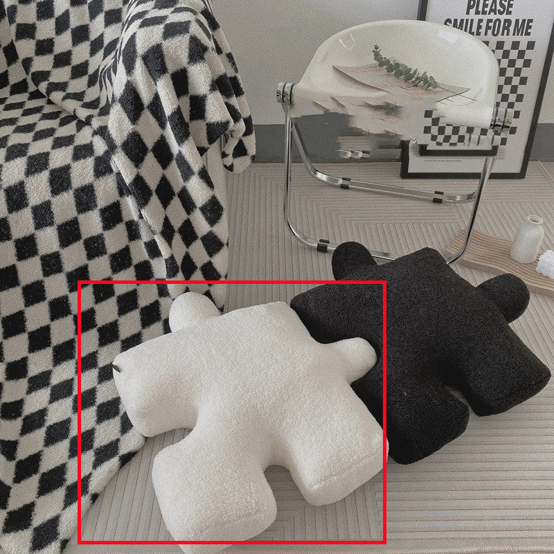 reative Puzzle Shape Throw Pillow Cushion
