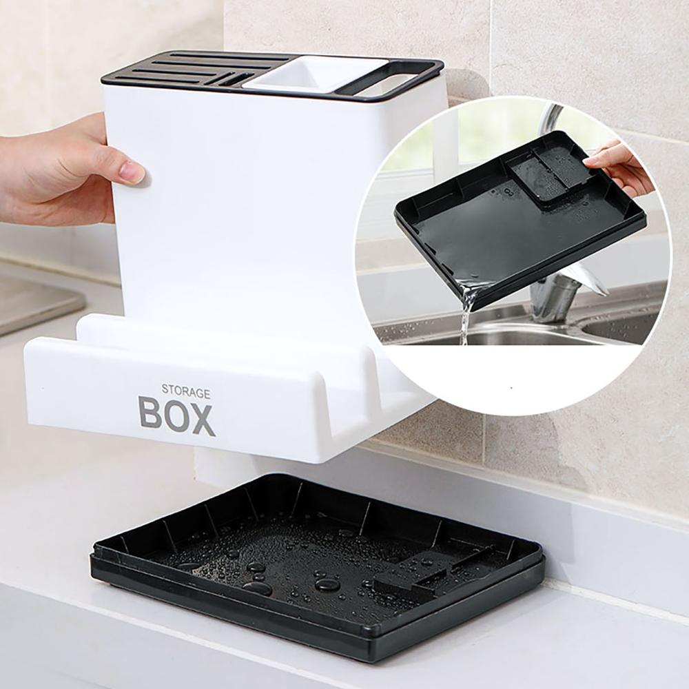 Kitchen Knife & Utensil Storage Organizer – Tableware Holder Rack
