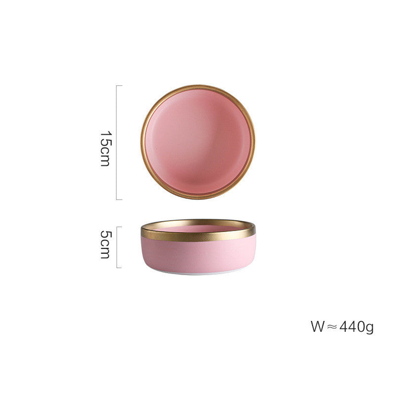 Minimalist Pink Ceramic Tableware