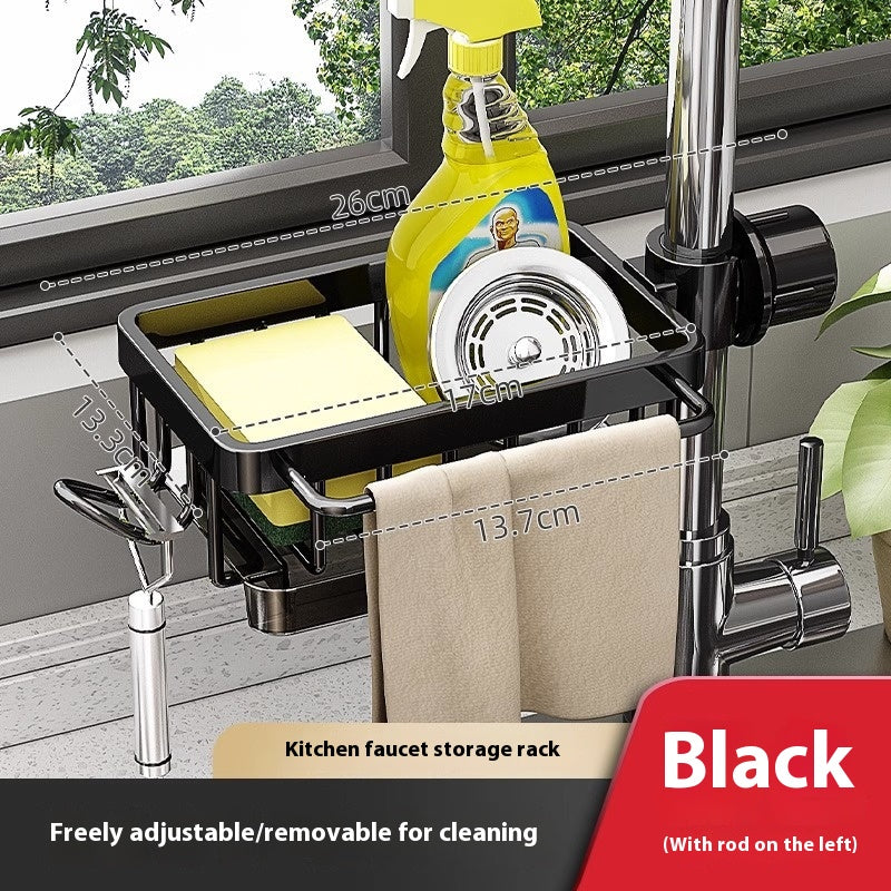 Kitchen Sink Storage Rack – Faucet Hanging Drain Basket