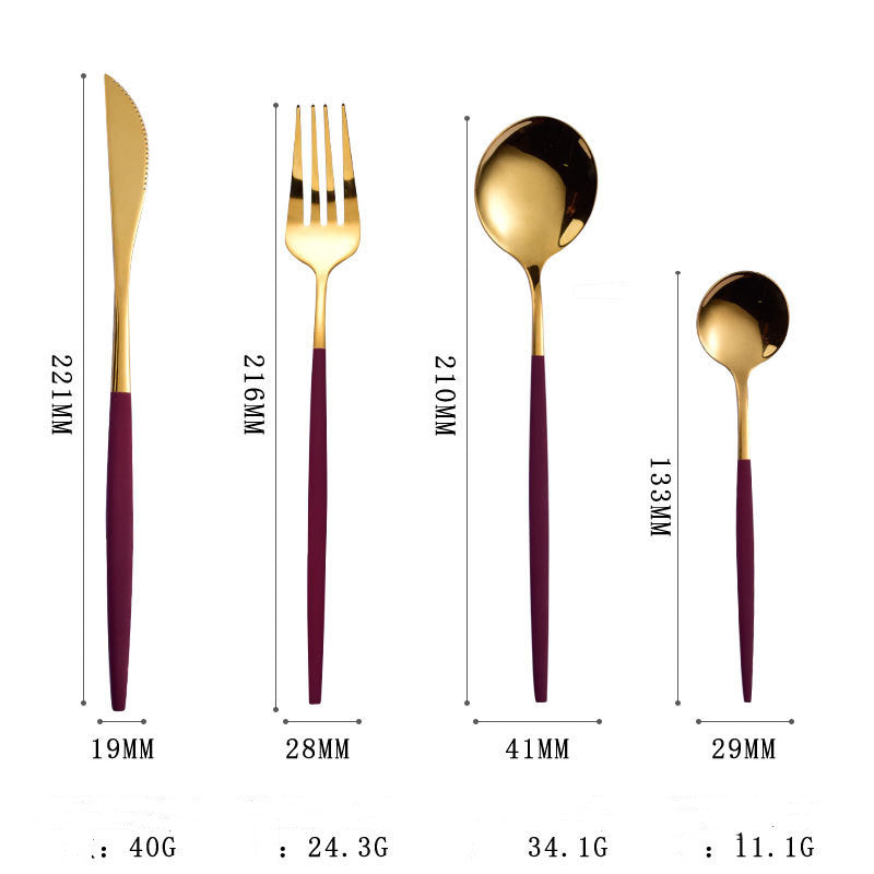 Minimalist Stainless Steel Tableware