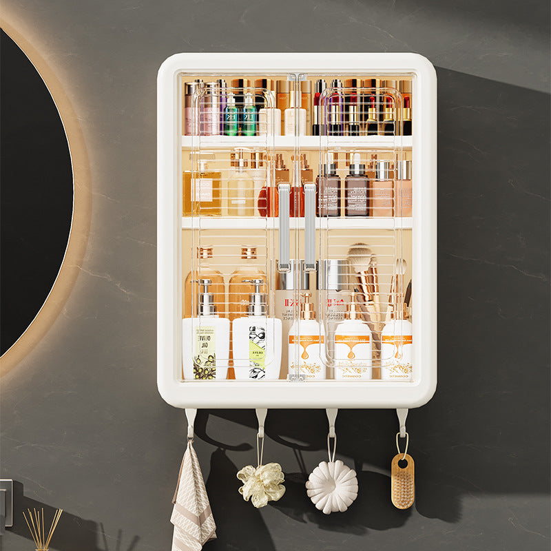Bathroom Kitchen Storage Rack Wall-mounted Cosmetics Storage Cabinet