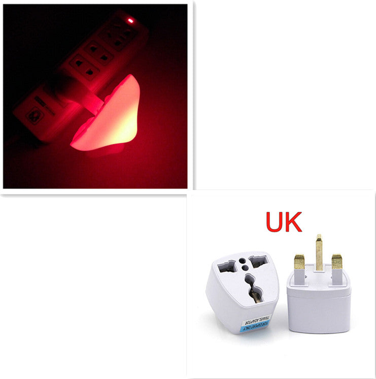 LED Mushroom Night Light – Auto Sensor Plug-in Wall Lamp for Bedroom & Hallway