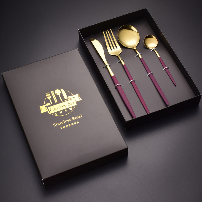 Minimalist Stainless Steel Tableware