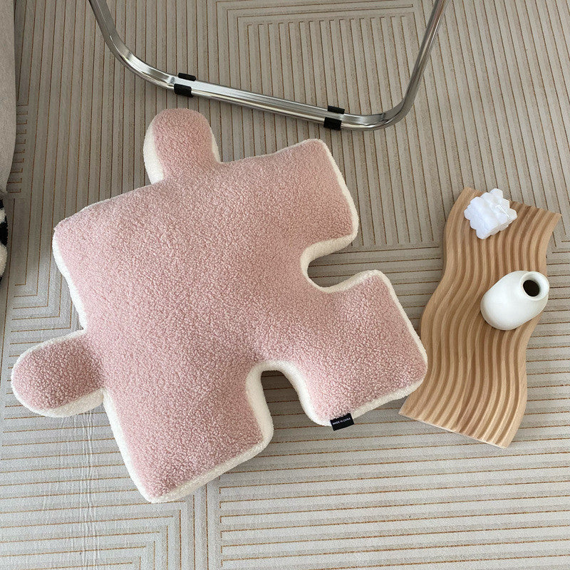reative Puzzle Shape Throw Pillow Cushion