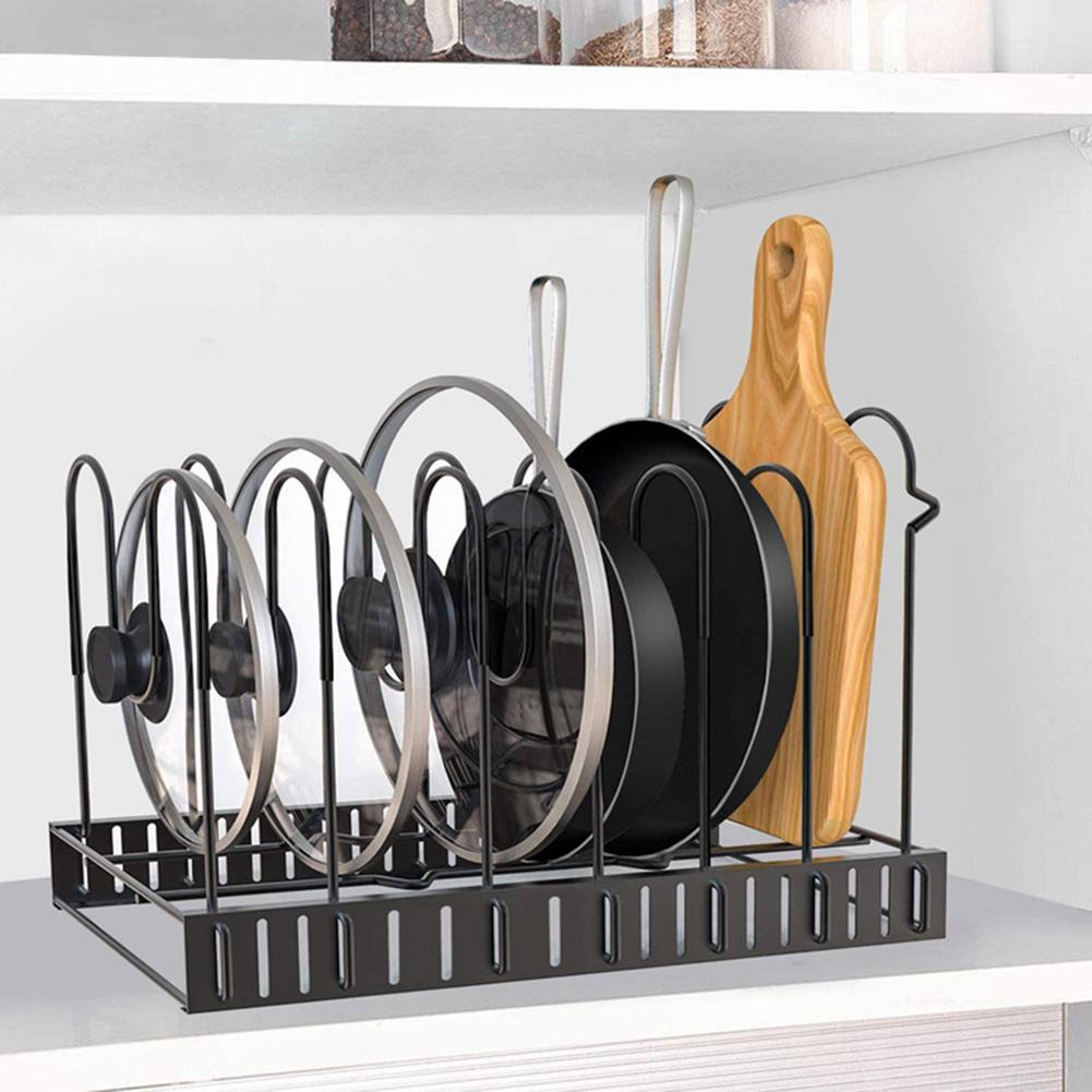 8-Tier Kitchen Storage Rack – Over-Sink Dish Drying & Organizer Shelf (Black)