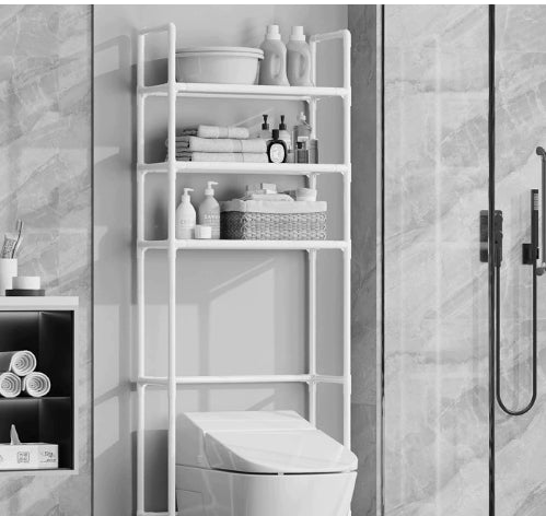 Floor-standing Toilet Storage Rack For The Bathroom No-drill Bathroom Shelf Bucket Holder