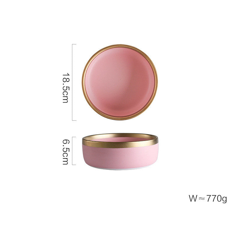 Minimalist Pink Ceramic Tableware