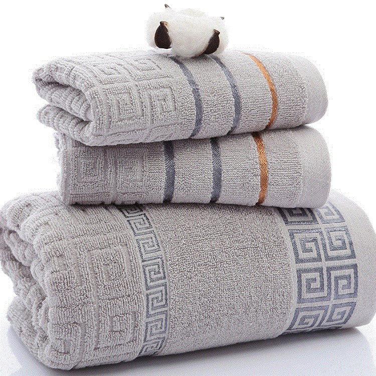 Soft Cotton 3-Piece Towel Set