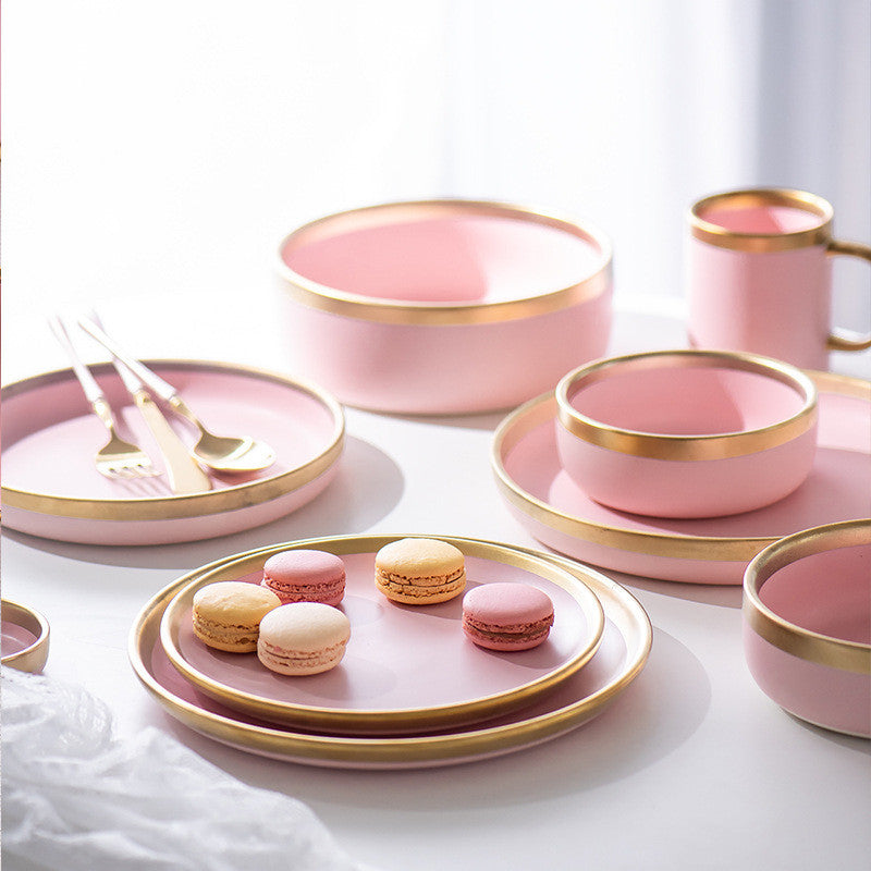 Minimalist Pink Ceramic Tableware