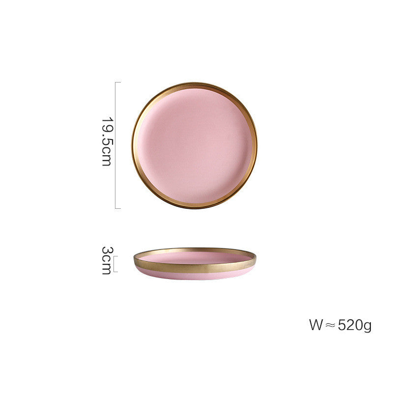 Minimalist Pink Ceramic Tableware