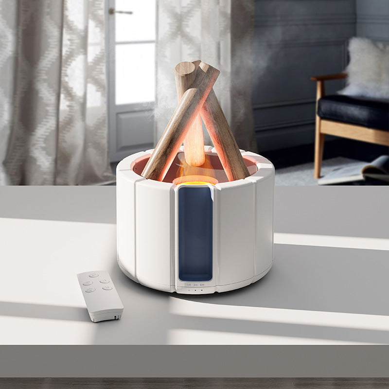 Flame Effect Aroma Diffuser – LED Humidifier for Home & Office