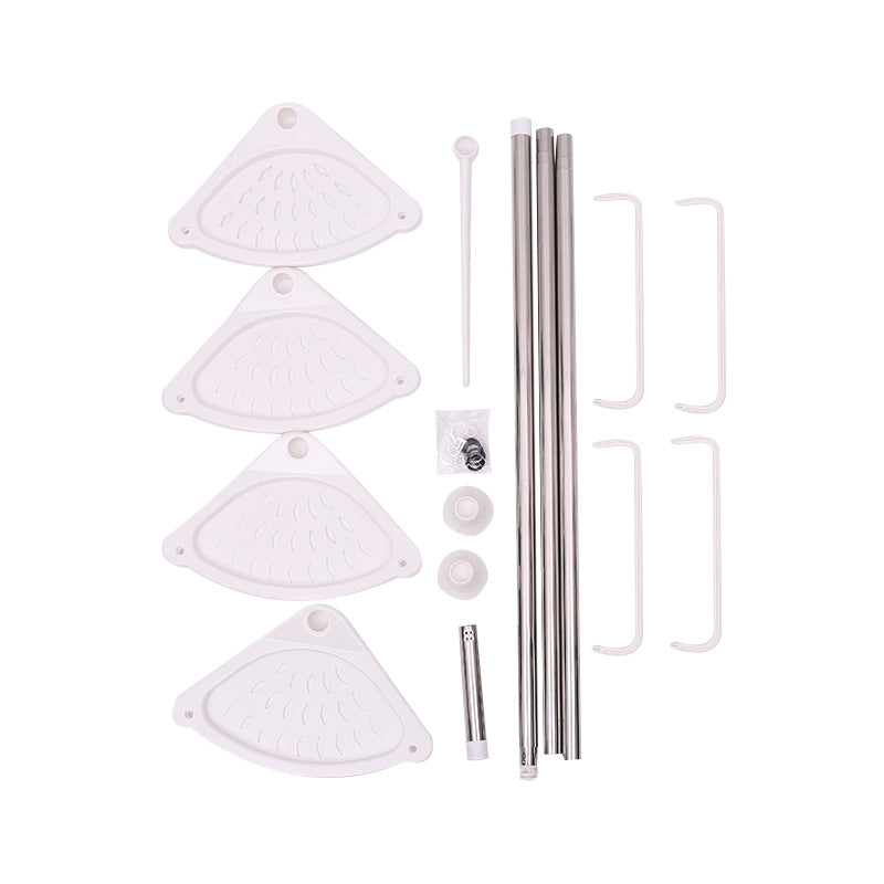 Adjustable Drill-Free Bathroom Storage Rack