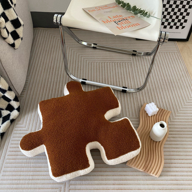 reative Puzzle Shape Throw Pillow Cushion