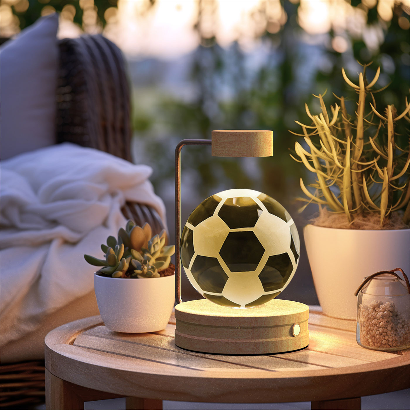 Crystal Ball Dinosaur Night Light Cosmic LED Bedside Lamp
