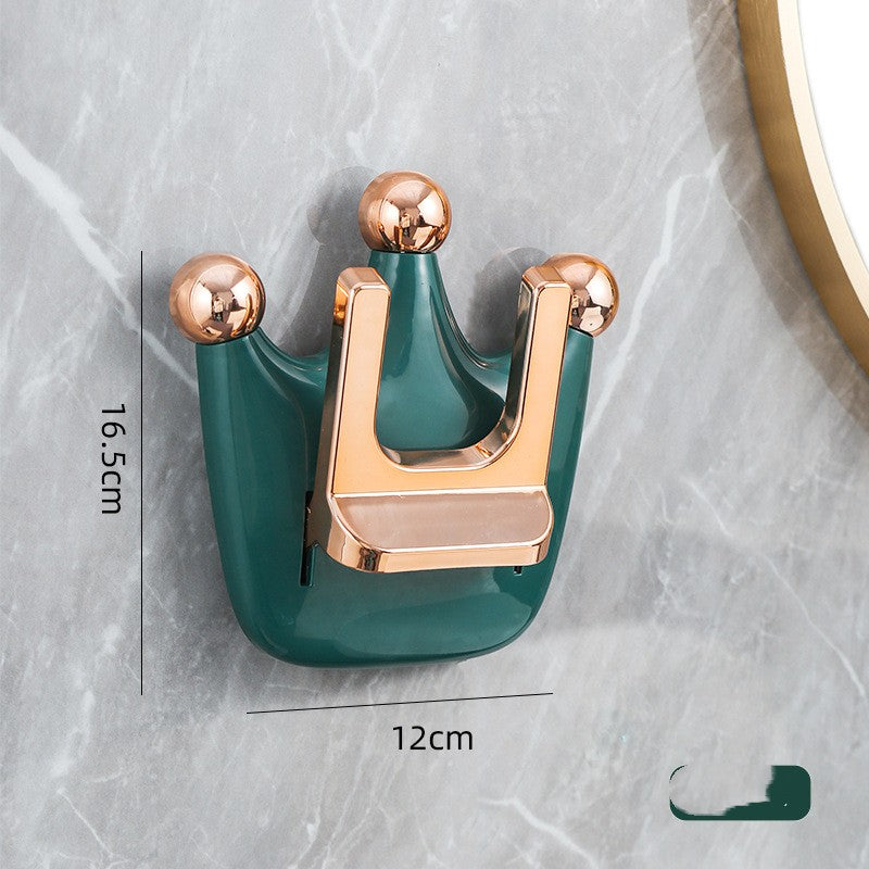 Lanjiaoluo Electric Hair Dryer Storage Rack Punch-free Toilet Wall Hanging Bracket Bathroom Hair Dryer