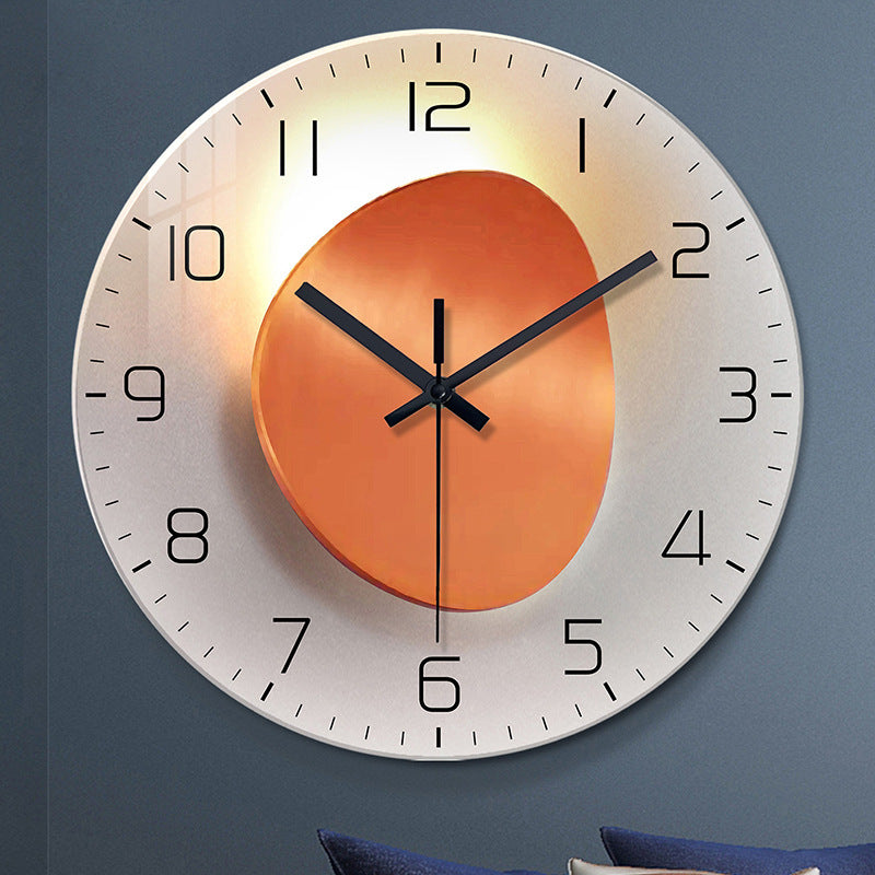 Modern Tempered Glass Wall Clock