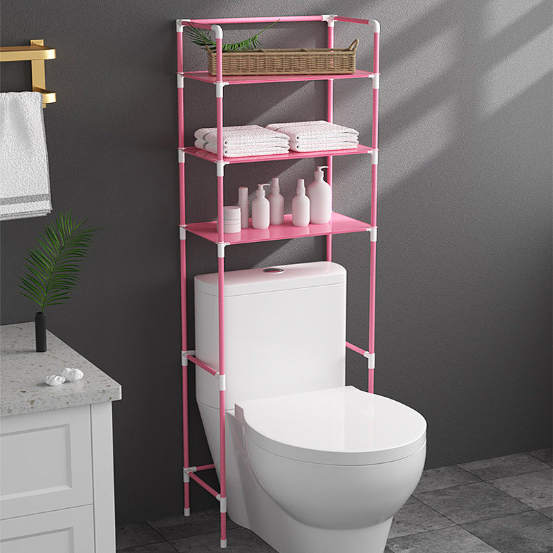 Floor-standing Toilet Storage Rack For The Bathroom No-drill Bathroom Shelf Bucket Holder